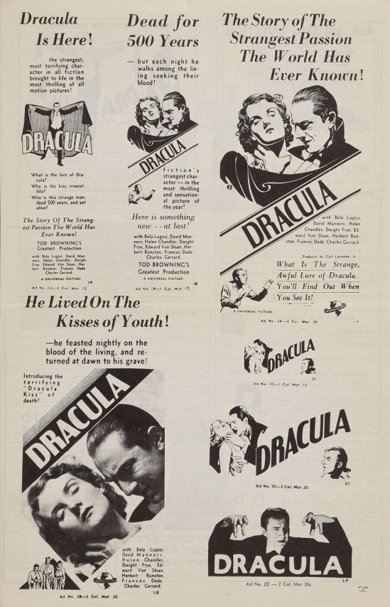 Dracula 1937 Pressbook 2