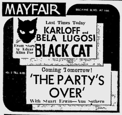 The Black Cat, The Miami News, June 2, 1934