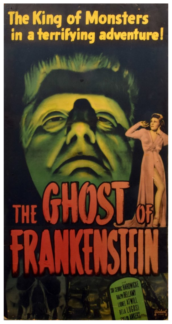 The Ghost of Frankenstein Re-Release Three Sheet