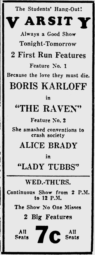 The Raven, Lawrence Journal-World, October, 14, 1935